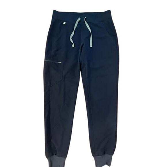 EUC FIGS Ceil Blue Scrub Set Caterina top w Zamora joggers sz S - Picture 4 of 10